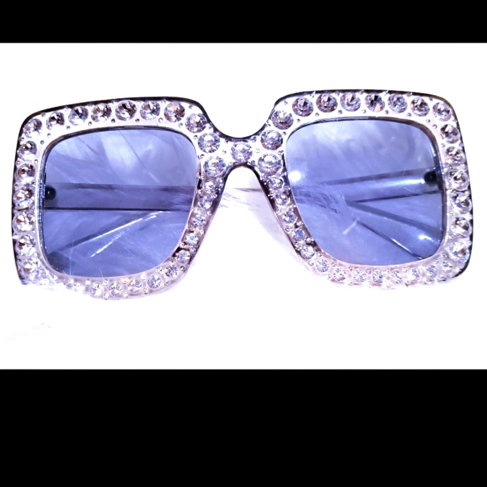 Bling big frame sunglasses